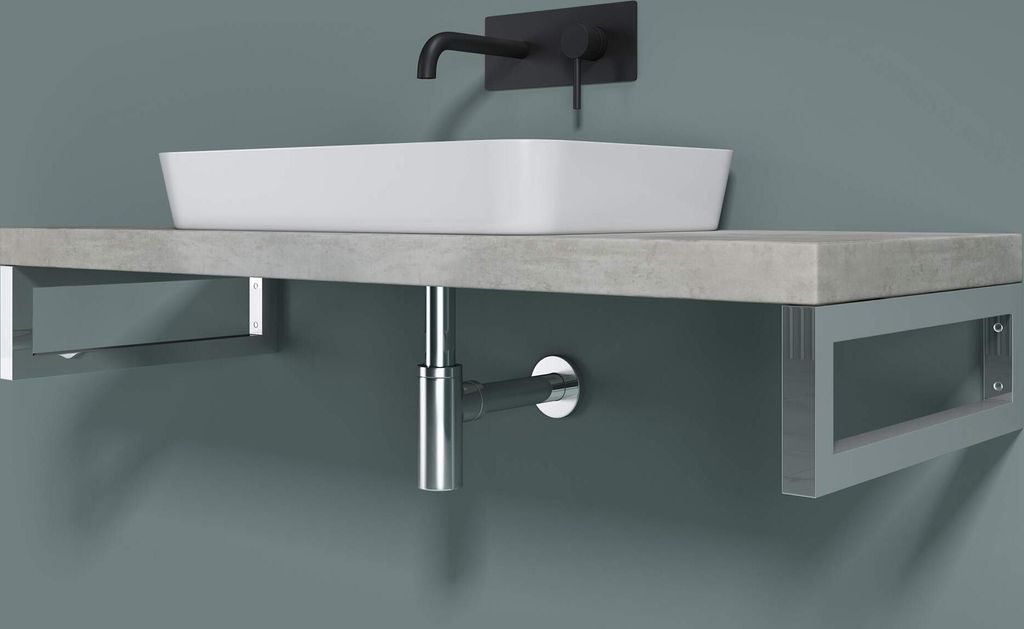 doporro 1 pièce equerre de fixation plan de toilette Image du produit 
