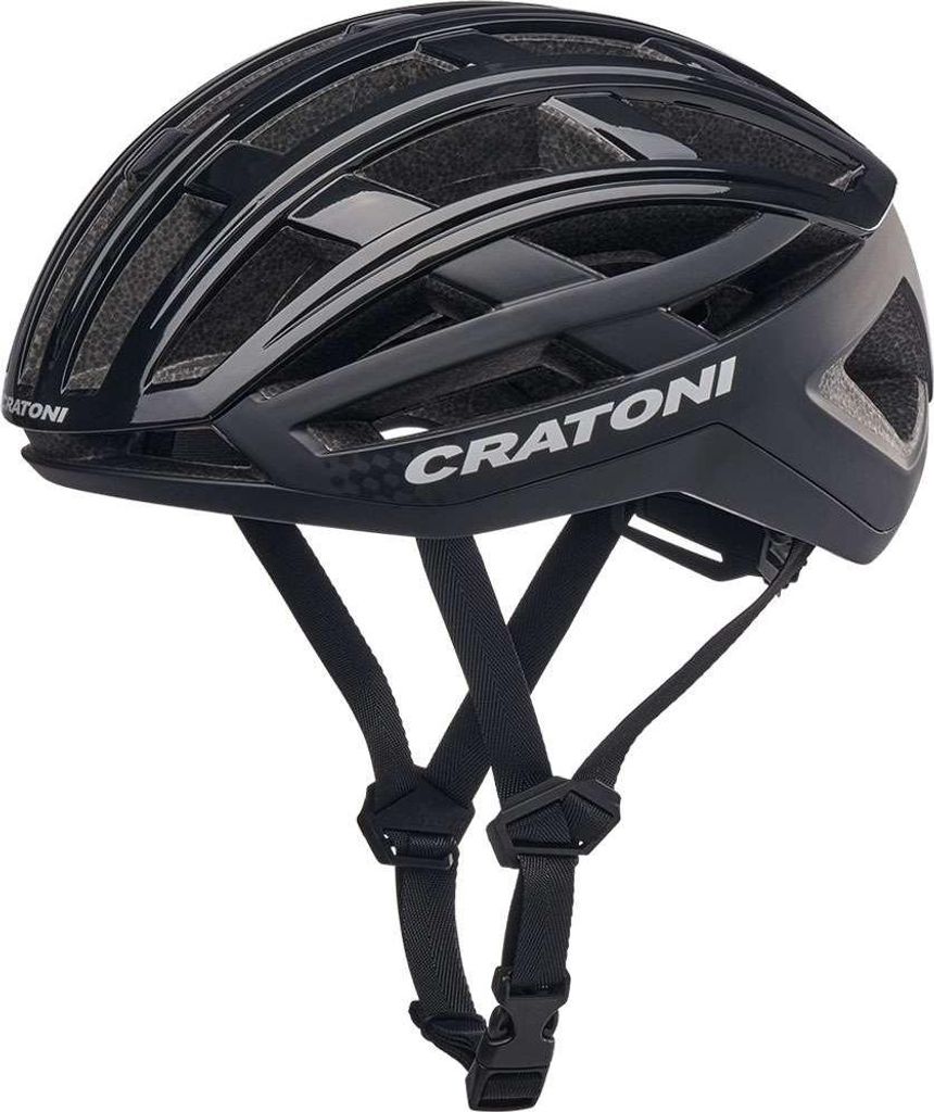 CRATONI Rennrad-/ Gravel Fahrradhelm C-AirLite, black glossy