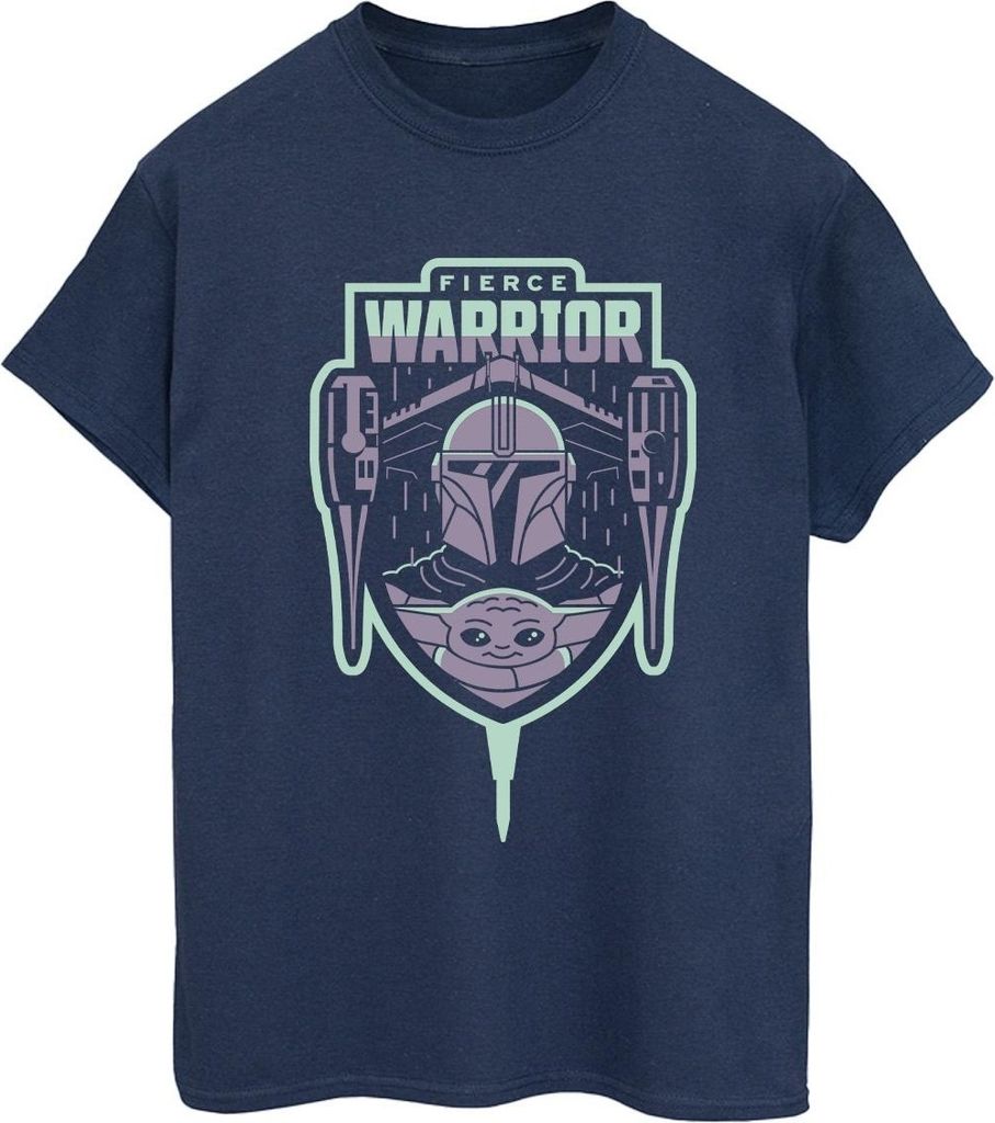 Star Wars - "The Mandalorian Fierce Warrior" T-Shirt für Produktbild 