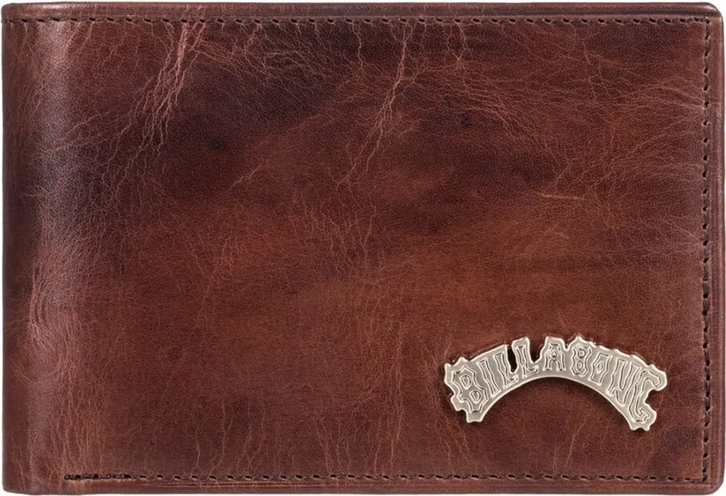 Billabong Arch Portafoglio Uomo Marrone con Blocco RFID Sicuro