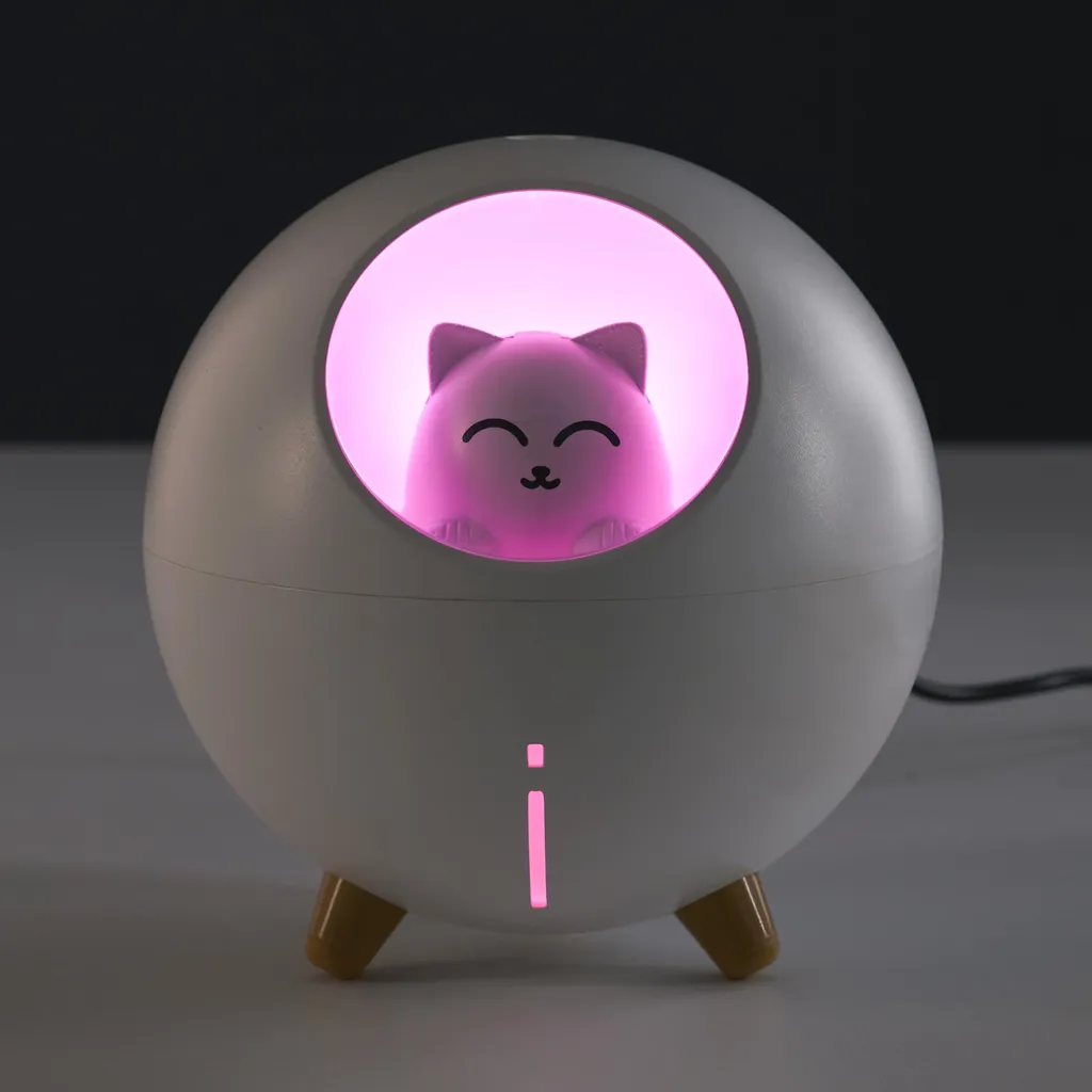 Diffuseur Parfum D'ambiance Chat en Céramique Blanche pour la Maison - 2