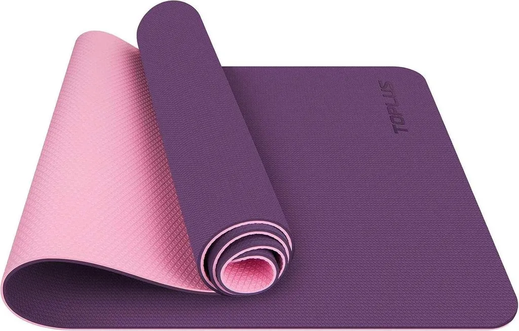 Tapis de yoga antidérapant avec mousse haute densité et sangle pratique