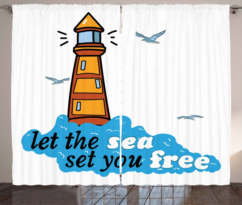 Tenda Soggiorno Faro Blue Waves ABAKUHAUS | Home Decor Marino