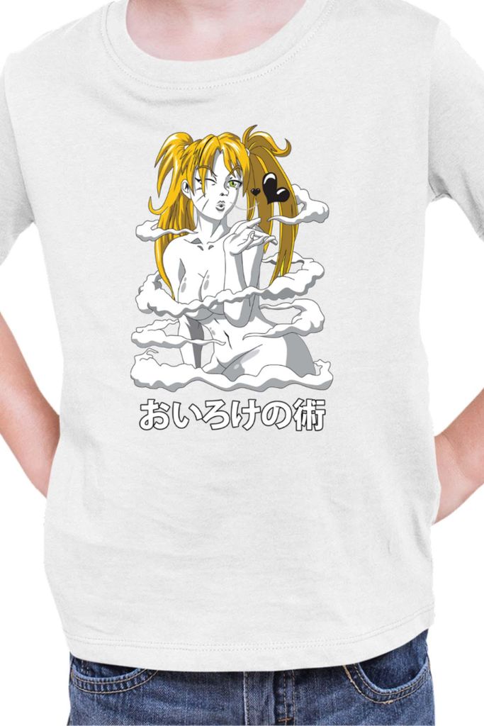 Kinder T-Shirt Naruto Naruto Oiroke No Jutsu, 3-4 Jahr - 104 / Weiß