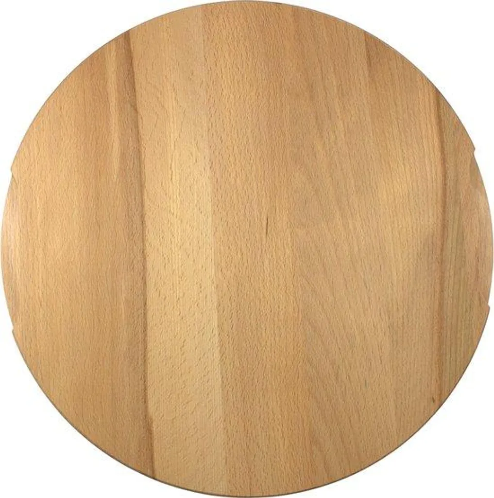 Plateau à pizza rond en bois - Grande assiette de service 40cm aérée