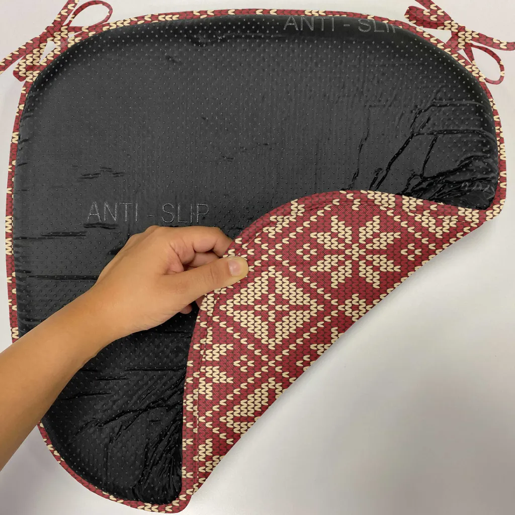 Coussin de Chaise Décoratif Imperméable avec Sangles Lot de 6 Beige 40cm