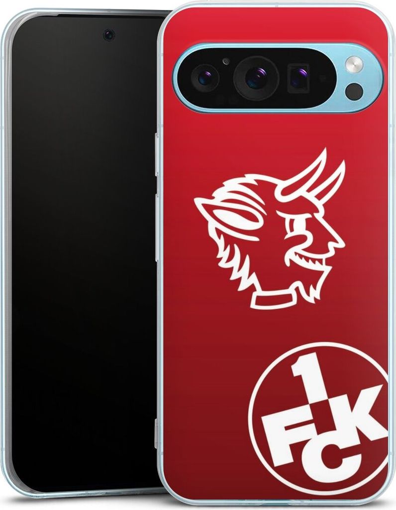 DeinDesign Handyhülle für Google Pixel 9 Pro XL Silikon Hülle Case Smartphone Schutzhülle 1. FC Kaiserslautern Offizielles Lizenzprodukt Teufel