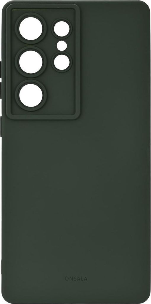 ONSALA Rückseite Silikon Touch Recycelt Samsung S25 Ultra 5G Olivgrün