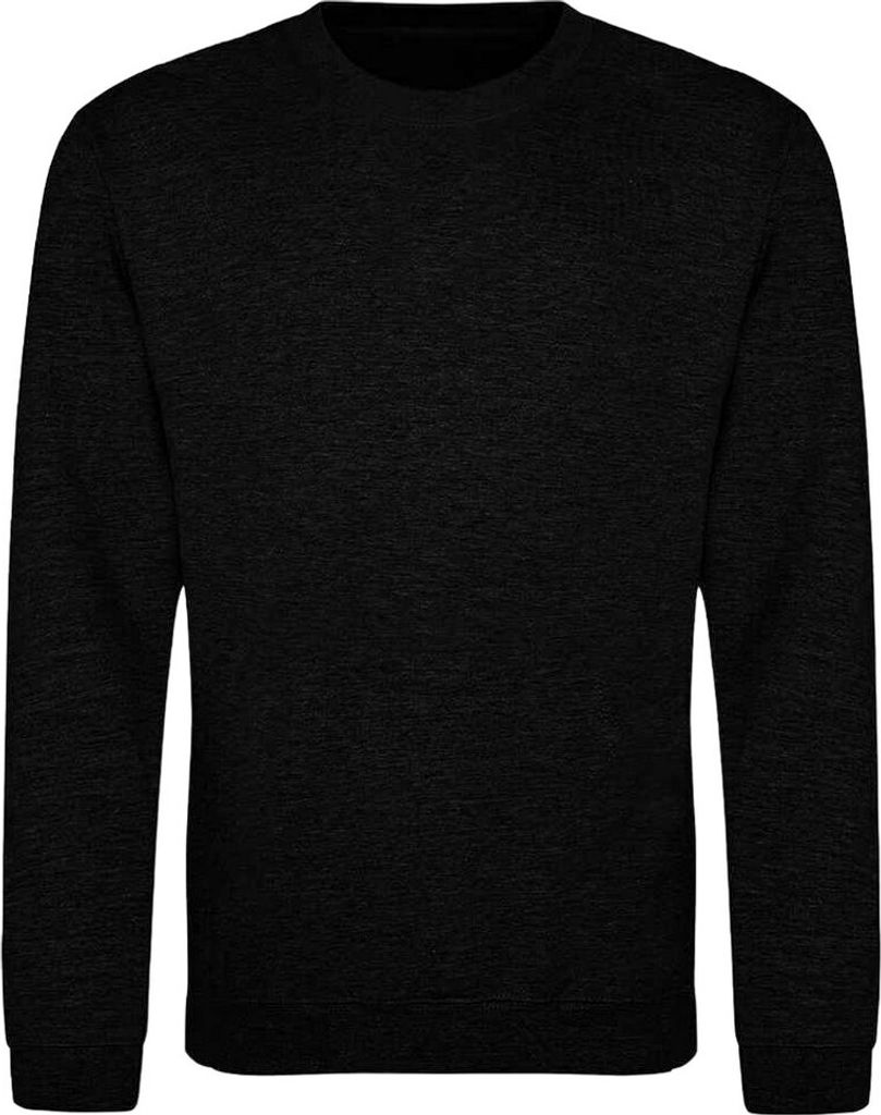 AWDis Erwachsene Uni Just Hoods Sweatshirt PC3798 (M) (Rauch-Schwarz)