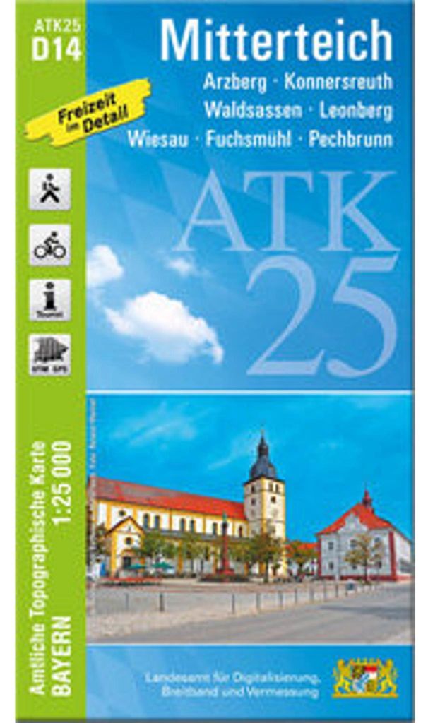 ATK25-D14 Mitterteich (Amtliche Topographische Karte 1:25000)
