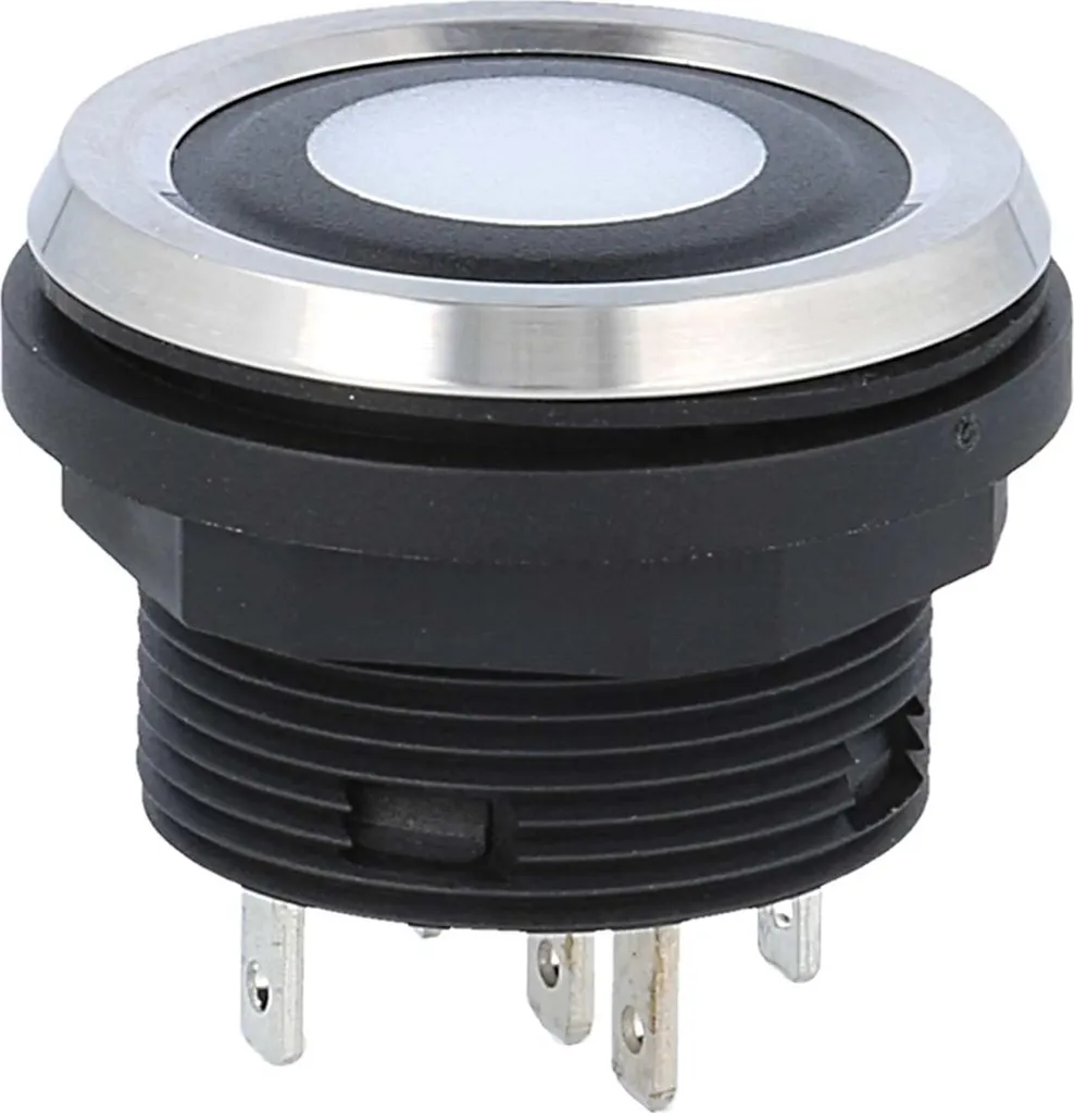 Bouton à membrane Georg Schlegel 1W éclairé SHORTRON connecteur 2,8mm