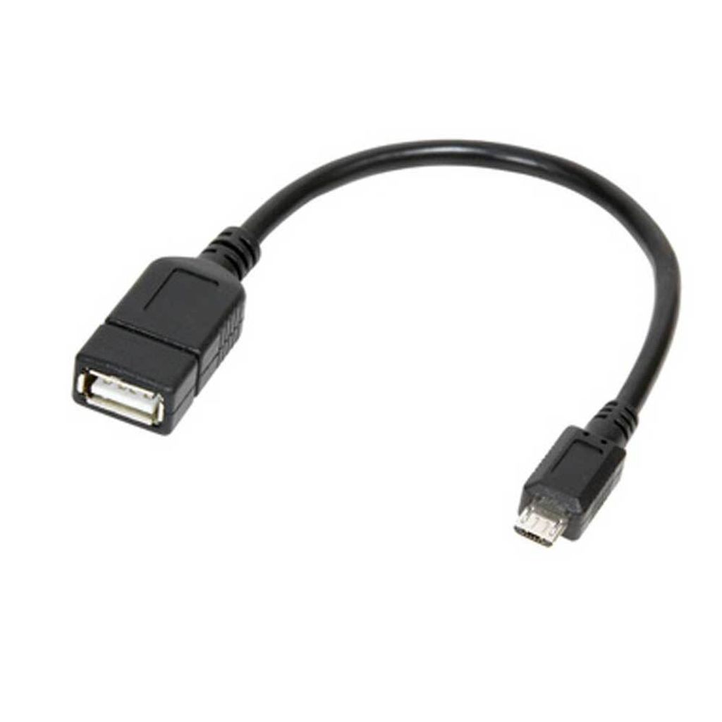 Adaptér LogiLink Micro USB B/M na USB A/F OTG Kabel 0,20 m Obrázok produktu 