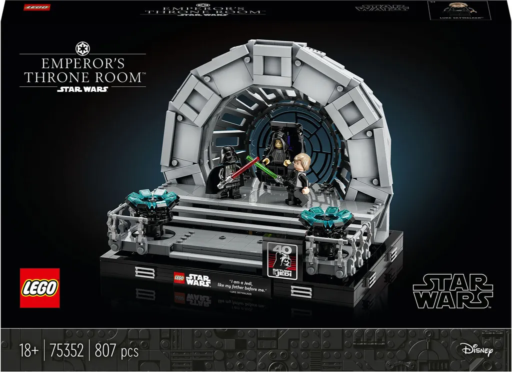 LEGO Star Wars 75352 Diorama Salle du Trône de l'Empereur (807 pièces)