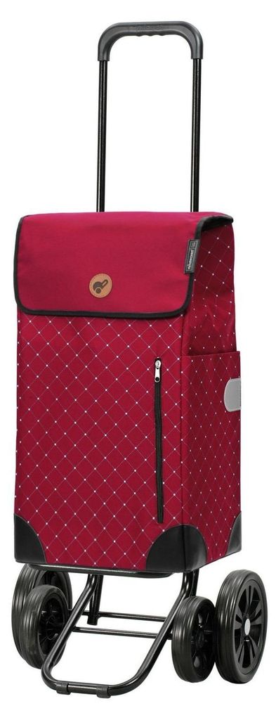 Andersen SHOPPER MANUFAKTUR Einkaufstrolley Quattro Shopper Sofia 43L Red rot 117cm