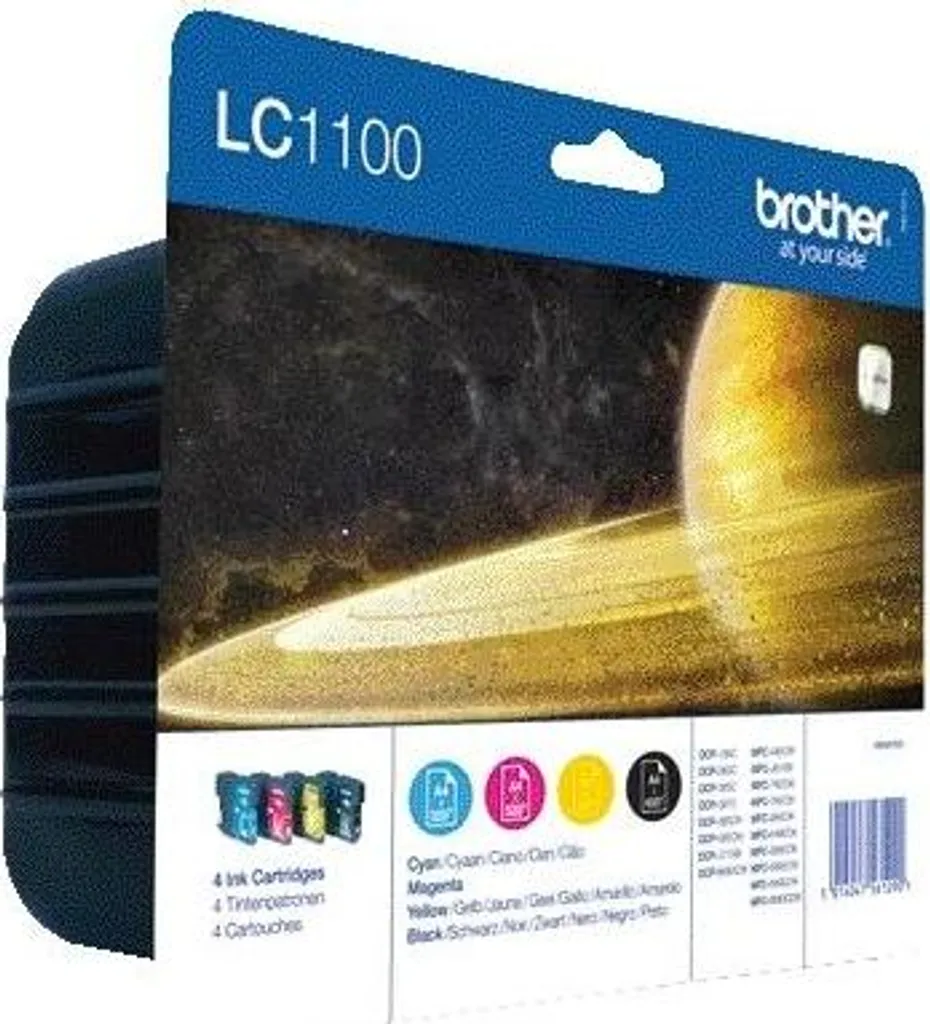 Brother LC-1100VALBP Cartouches Haute Précision Noir Cyan Magenta Jaune