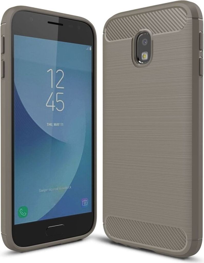 Samsung Galaxy J3 2017 TPU Case Carbon Fiber Optik Brushed Produktbild 