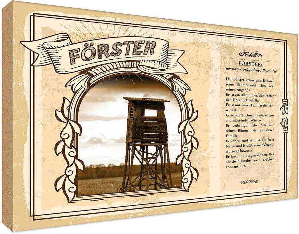 vianmo Holzschild 20x30 cm Förster Beruf Arbeit