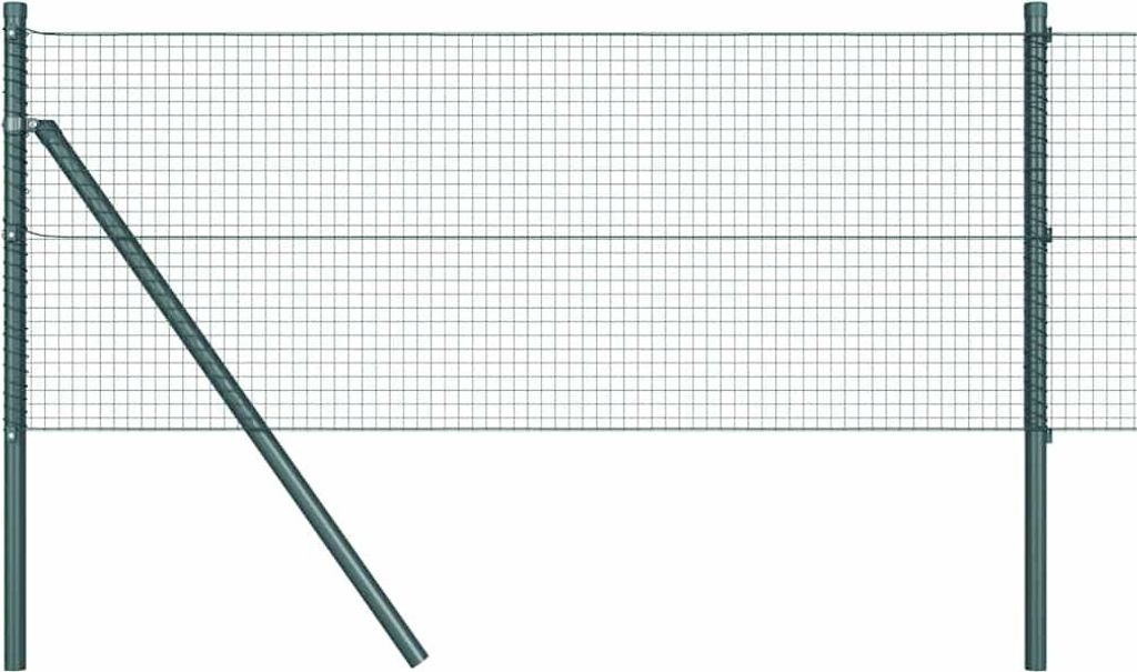 vidaXL Zaunpfosten Grün 100 x 0,8 m (19 x 19 mm Maschenweite)