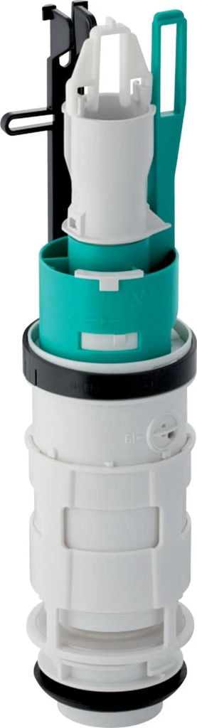 A toilet flush valve assembly.