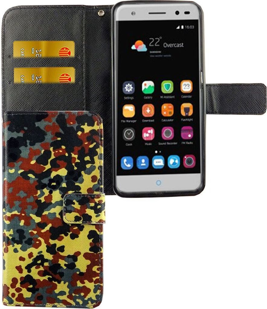 Handyhülle Tasche für Handy ZTE Blade V7 Lite Bundeswehr