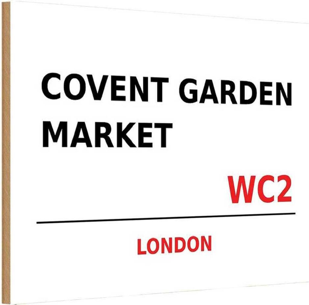 vianmo Holzschild 20x30 cm Covent Garden Market WC2 England