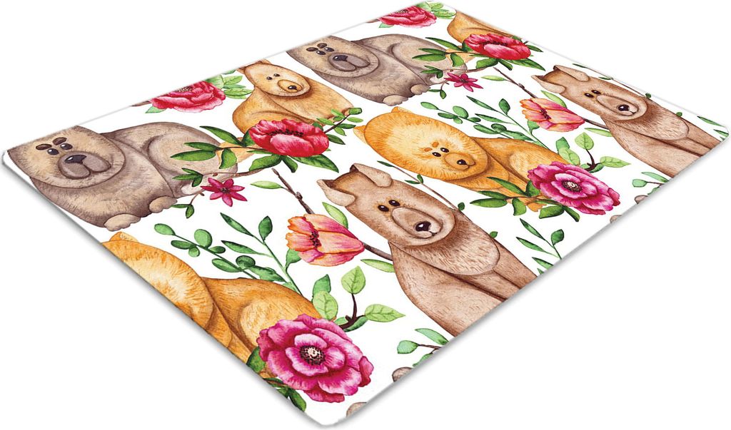 Stuhlunterlage Bürostuhlunterlage 120 cm x 90 cm Bodenmatte Bürostuhlunterlage - Chow Chow Hunde