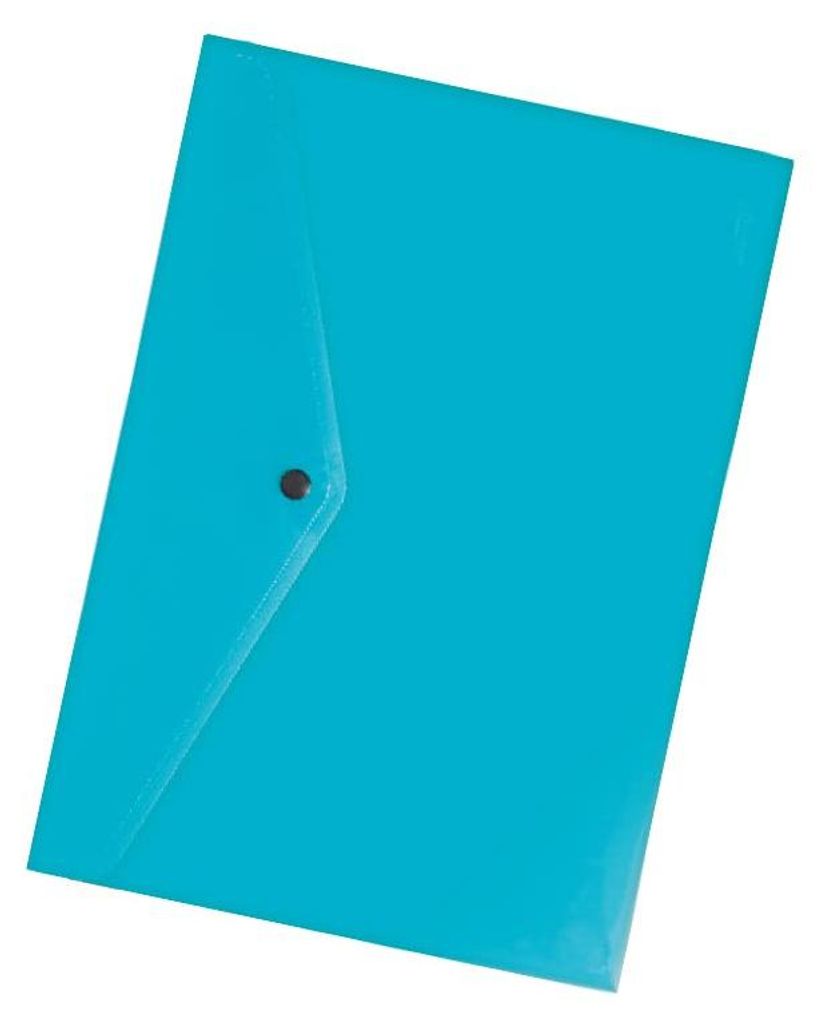 Mappe (Knopfverschluss) hellblau