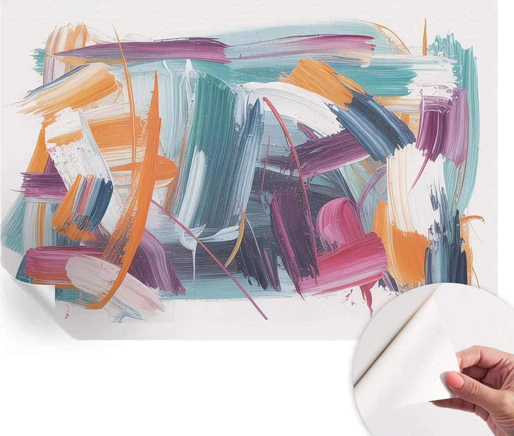 Selbstklebende Wandtapete - Dekorative Tapete für Wohnzimmer - Klebefolie für Wandbilder - Tapetenfolie für Wanddekoration - 152x104 cm - Energe...