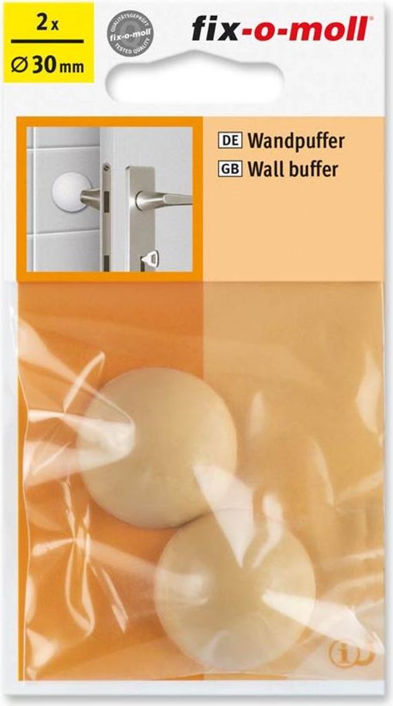 Wandpuffer rund 30mm beige fix-o-moll Produktbild 