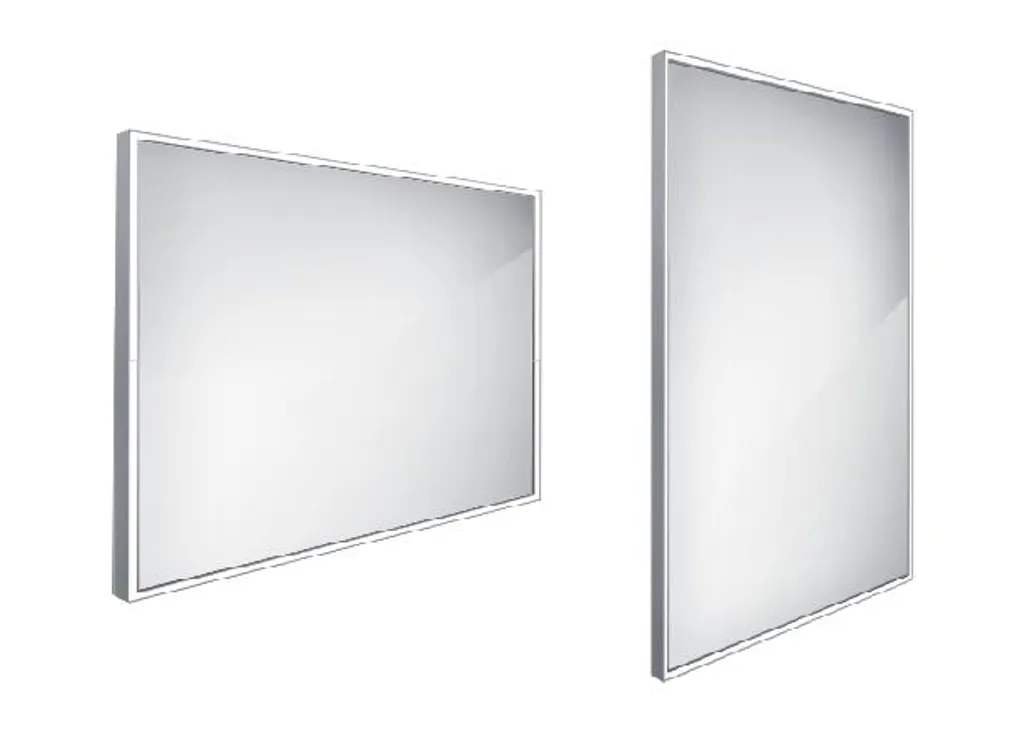 Grand miroir lumineux LED pour salle de bain 100x70 cm style moderne Nimco