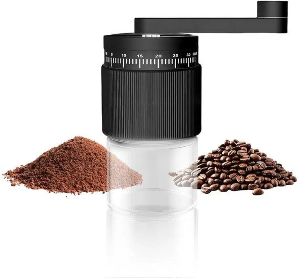 Broyeur à café manuel compact céramique pour un expresso riche en arôme
