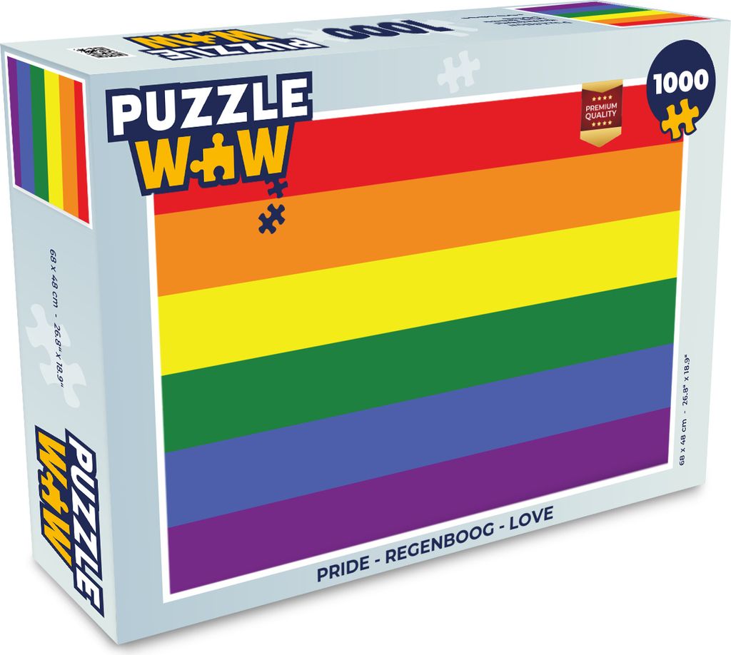 MuchoWow Puzzle 1000 Teile Stolz - Regenbogen - Liebe - Erwachsene - Rätsel
