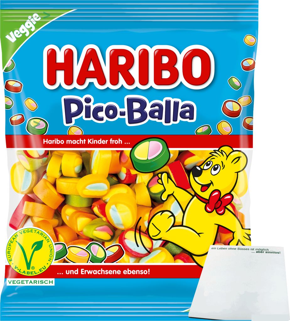 Haribo Pico-Balla (160g Packung) + usy Block