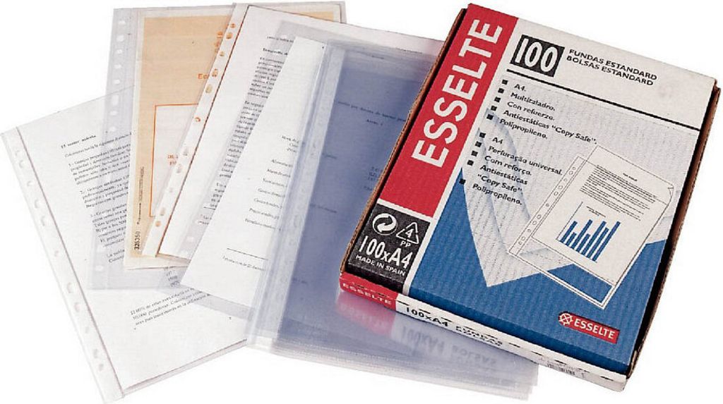 Pack 100 Deckel Uni 11 Mehrfachbohrer Din A4 Esselte Pl 80mc Esselte