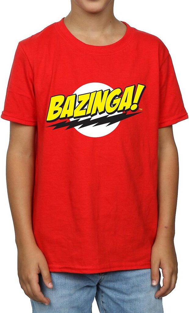 The Big Bang Theory - "Bazinga" T-Shirt für Jungen BI1581 (152-158) (Rot)