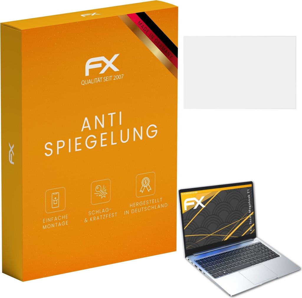 atFoliX FX-Antireflex 2x Schutzfolie kompatibel mit Tecno Megabook T1 Displayfolie