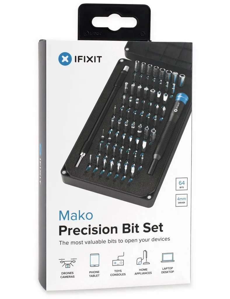 iFixit Mako 64 Bit Kit: Set Cacciaviti Precisione Professionale - 16