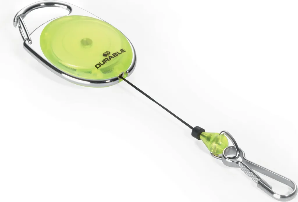 DURABLE Chiocciola yo-yo STYLE con moschettone, Giallo, 832704