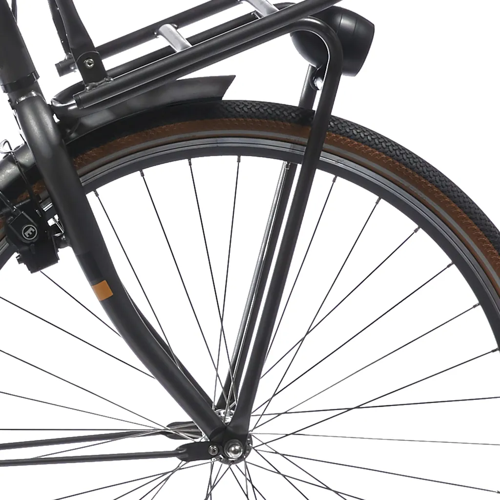Porte-bagages de vélo avant Cortina 28 pouces noir mat pour panier