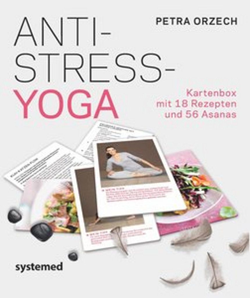 Kartenset Anti-Stress Yoga 74 Karten zum Buch 'AntiStress-Yoga' mit Yoga-Asanas & Rezeptideen