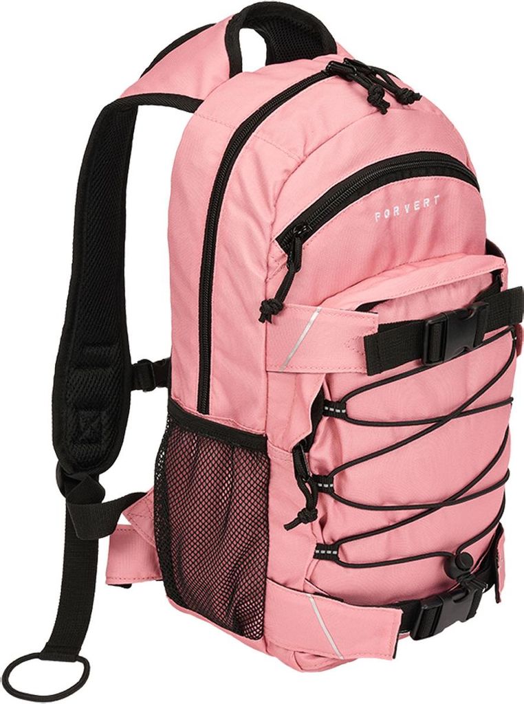 Rucksack Small Louis, rosa, mit Reißverschlussfächern, Produktbild 