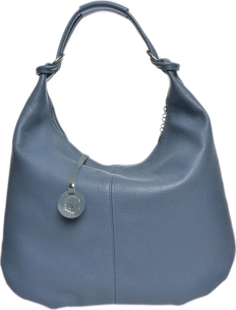 Grand sac à main porté épaule hobo bleu céleste chic pour femme AW25