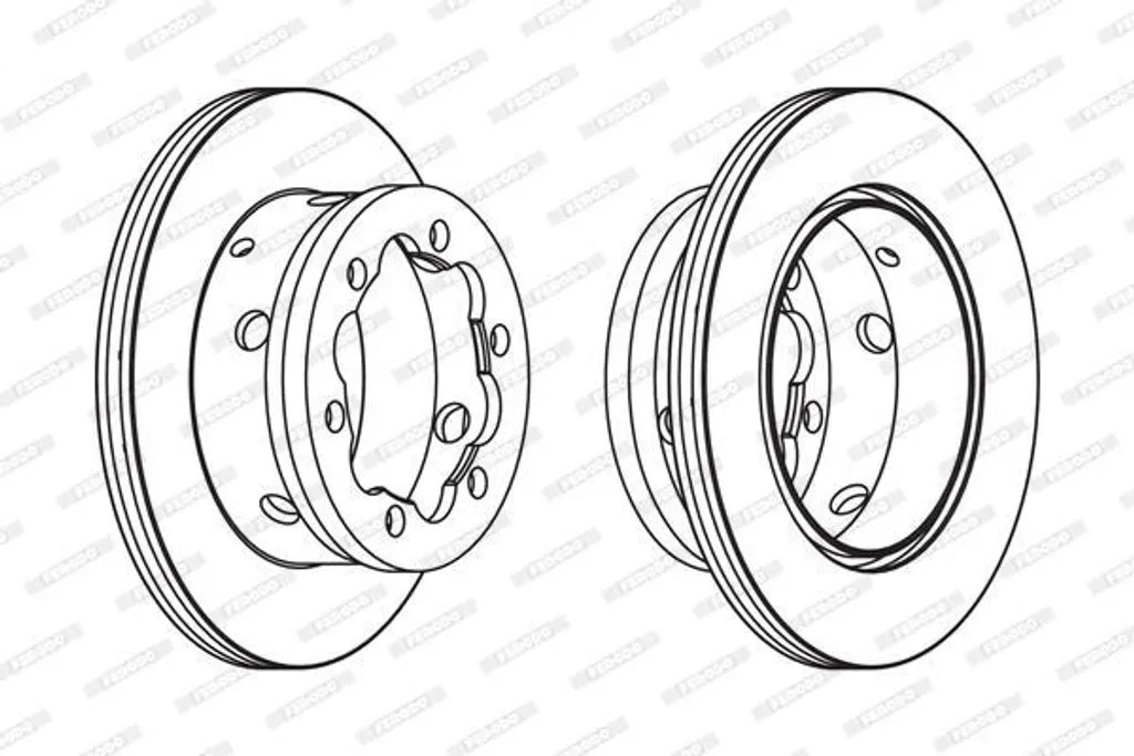 Freinage sécurisé pour VW LT 28-46 avec le disque FERODO FCR191A