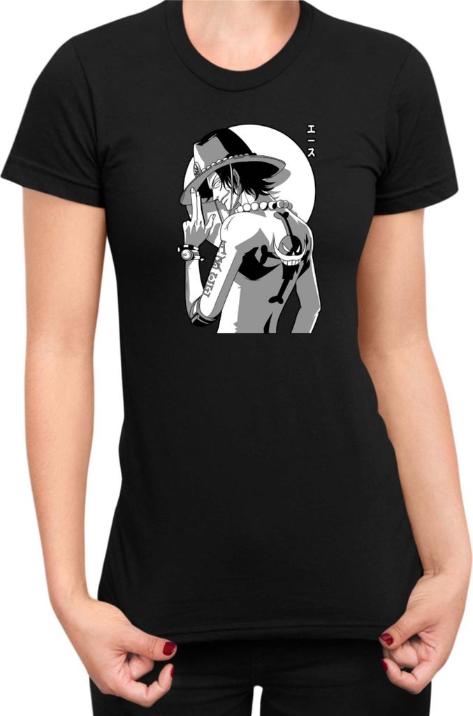 Damen T-Shirt Manga Japan Anime Comics Animation One Manga Piece Anime 0020, Lady S / Schwarz