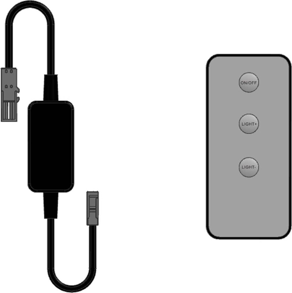 kalb | LED Funk-Controller Set Fernbedienung 12-24V 36-72W dimmbar kalb