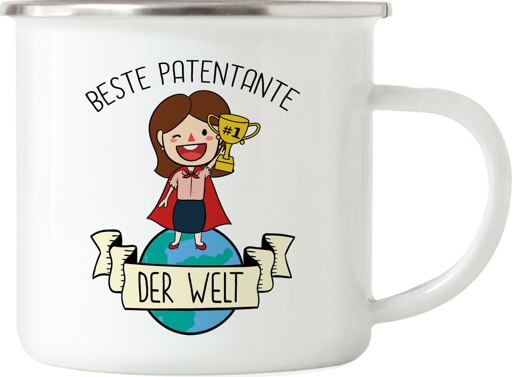 Beste Patentante der Welt Tasse Lustig Geschenkidee Tante Geschwister Geburtstag Nichte Neffe