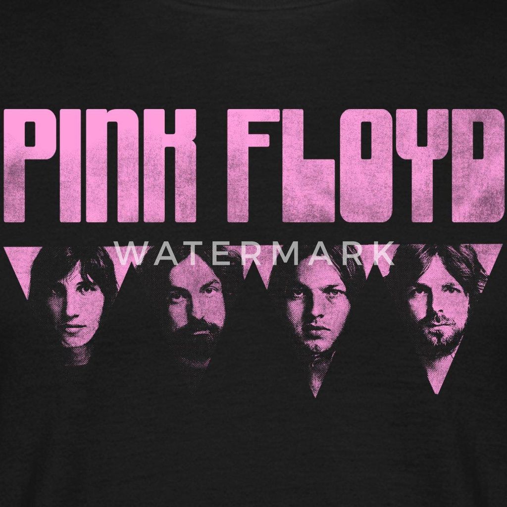 Spreadshirt Pink Floyd Logo Pink Männer T-Shirt, 4XL, Schwarz