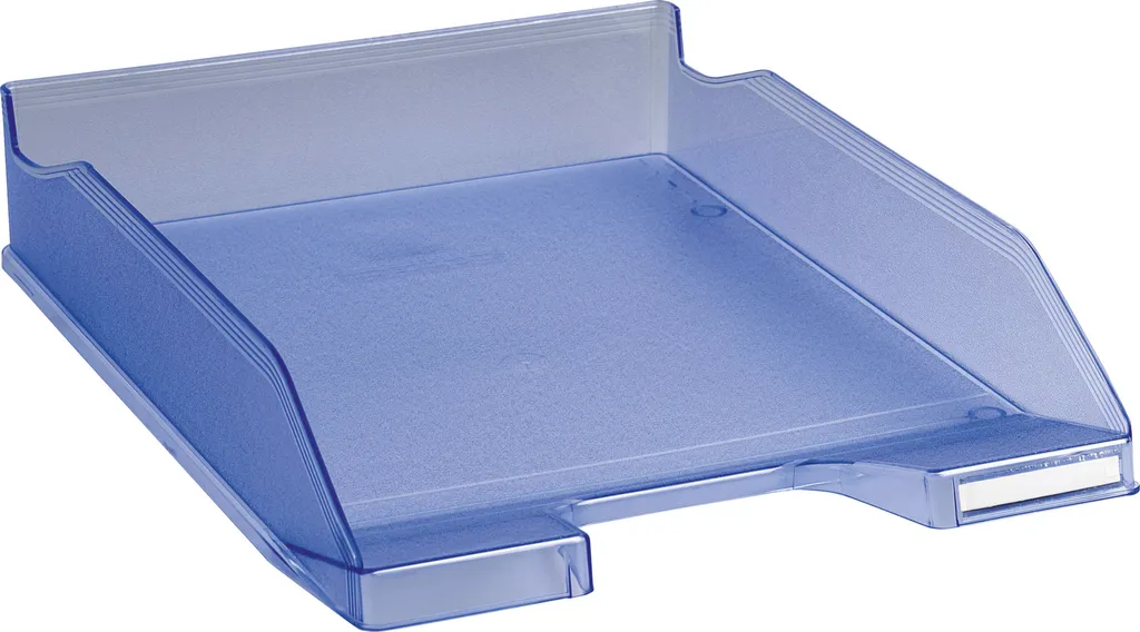 Exacompta 11310D : Lot de 6 Corbeilles à Courrier Combo Midi Bleu Graine