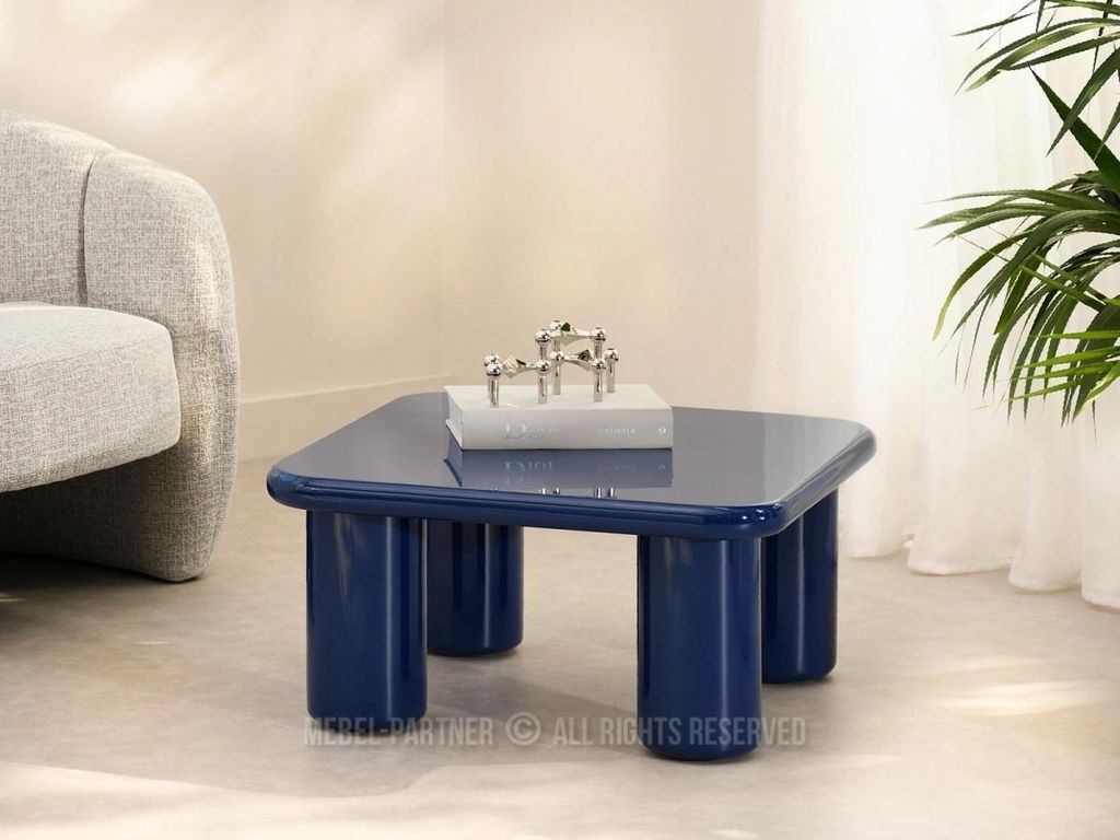 Tavolino da caffè STYLER - blu lucido Immagine del prodotto 