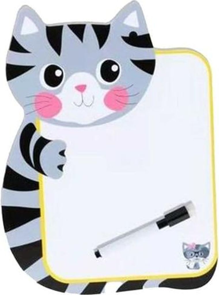 Stundenplan - abwischbar - Katze - mit Stift